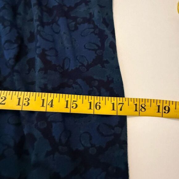 Fresh Produce Navy & Green Smocked Back Maxi Dress Sz M - Picture 11 of 14